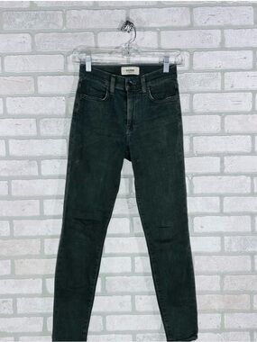 BALDWIN BLDWN DENIM THE RIVINGTON Skinny Crop Jeans For Women SZ 26 in Black